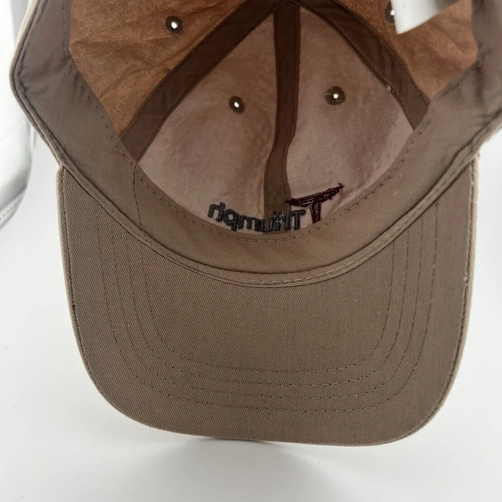 Triumph Motorcycles Aircraft Window Experts Tan Adjustable Strapback Hat
